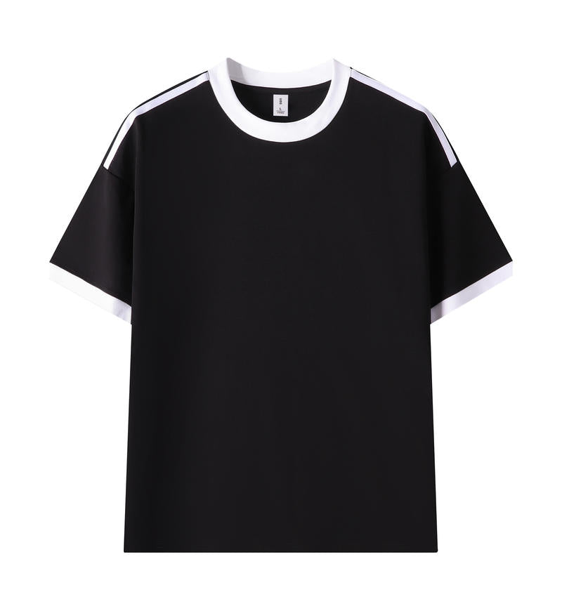 MT19580 重磅40支條紋冰感短袖TEE