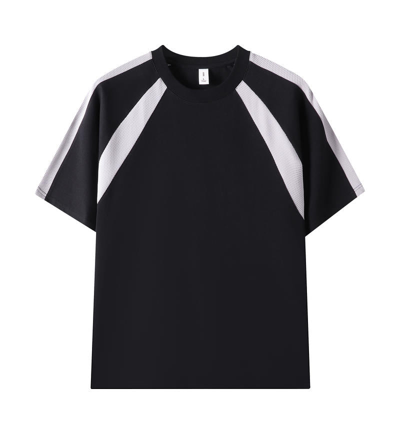 MT19582 250g heavyweight patchwork short-sleeved TEE