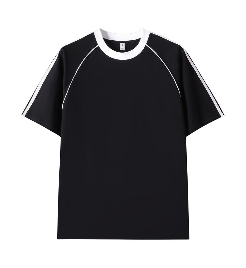 MT19583 250g heavyweight striped raglan short-sleeved TEE