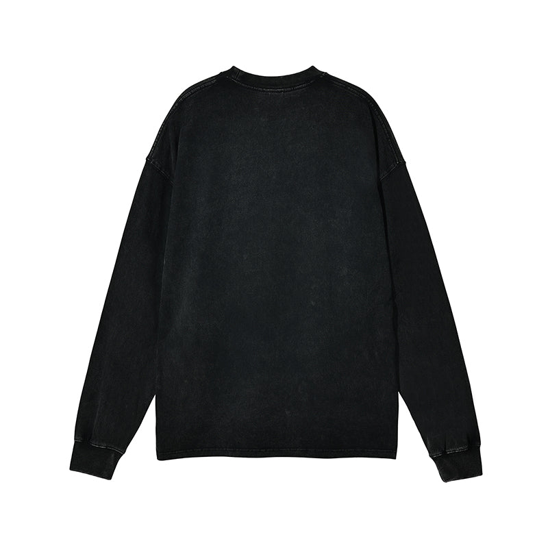 AM2188 250g washed drop shoulder sweatshirt