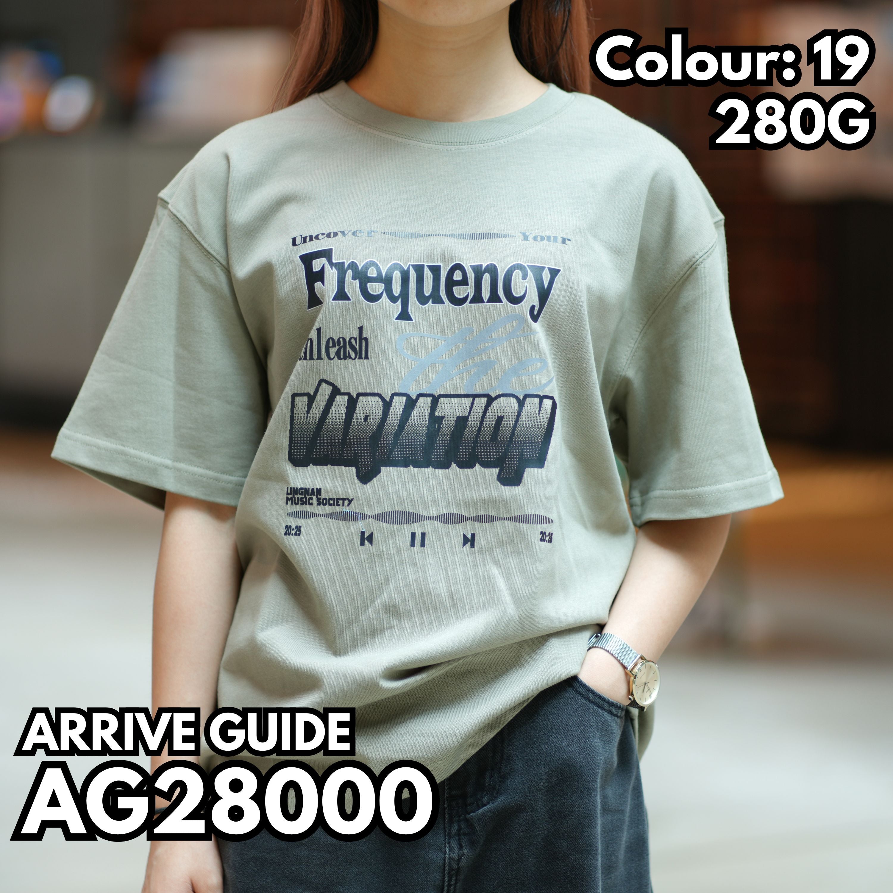 AG28000 280g heavyweight drop shoulder short sleeve TEE