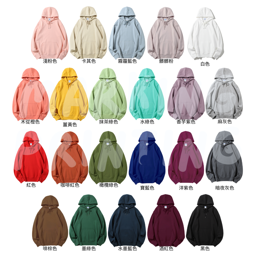 AG6W288 280克落肩連帽衛衣