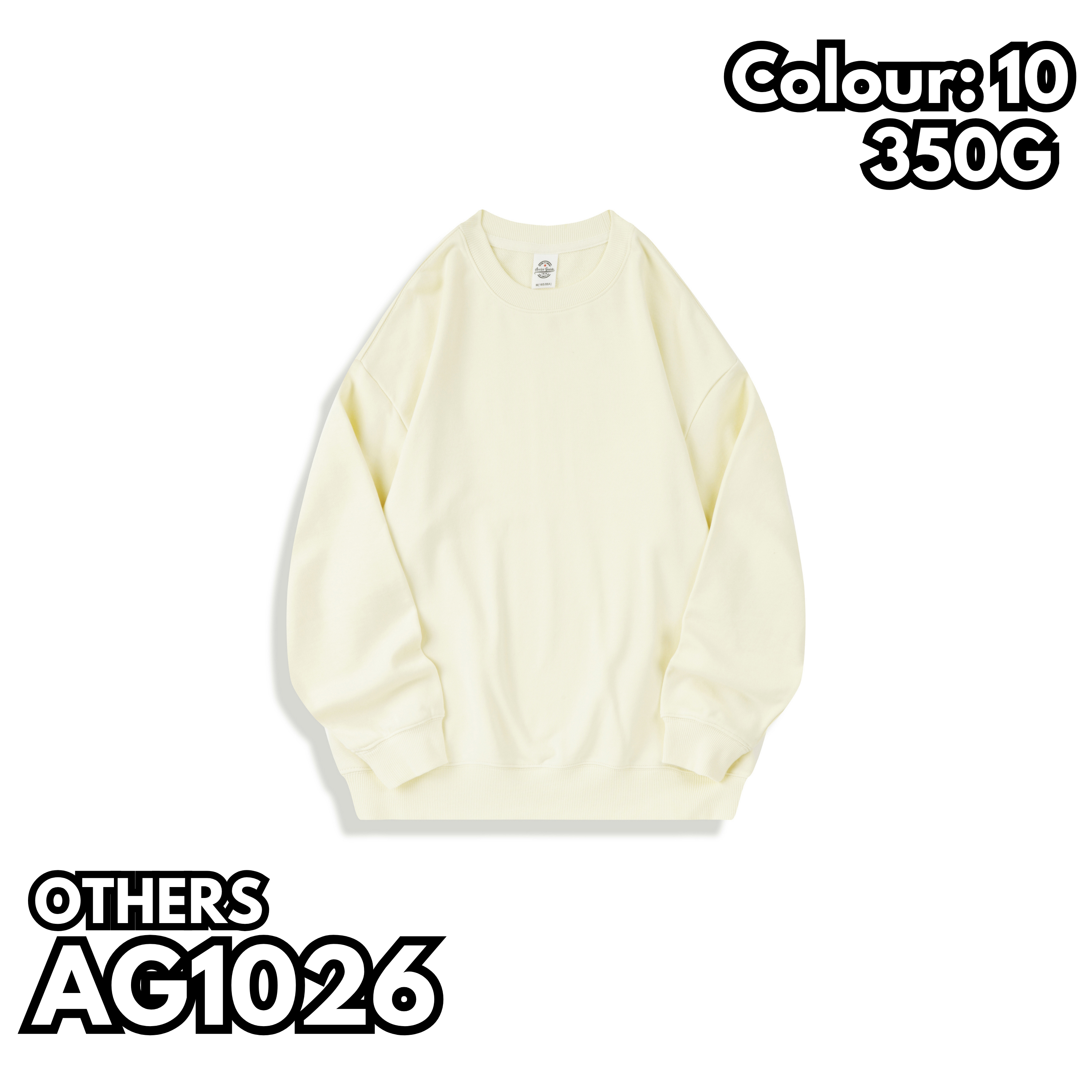 AG1026 350g heavyweight terry sweatshirt