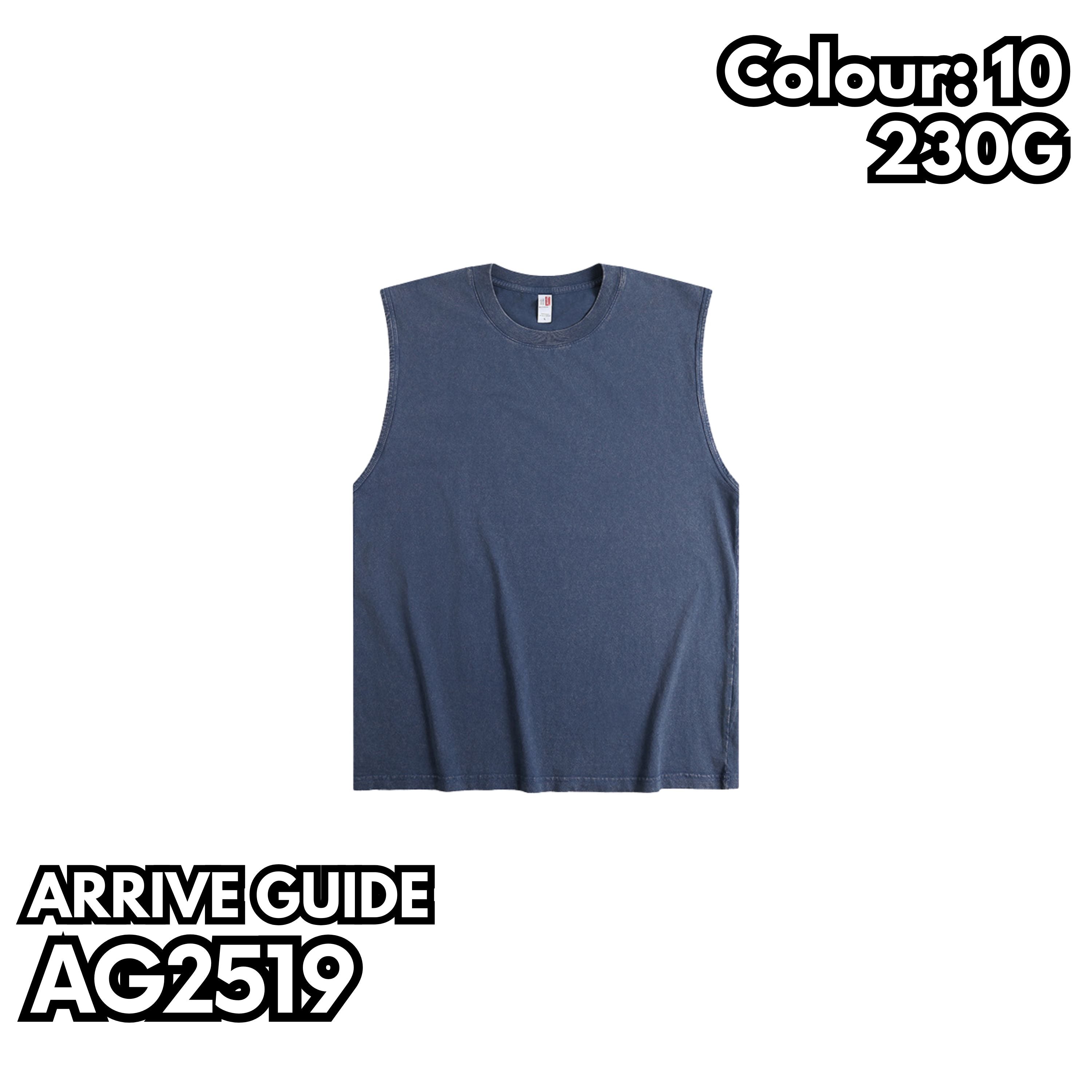 AG2519 重磅蠟染水洗背心