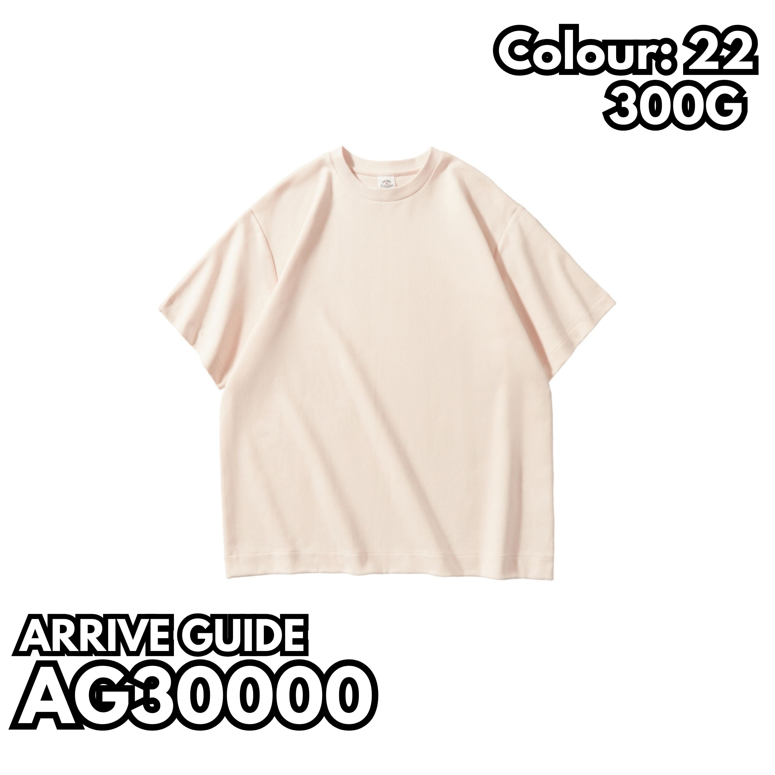 AG30000 300g super heavyweight drop shoulder short sleeve TEE