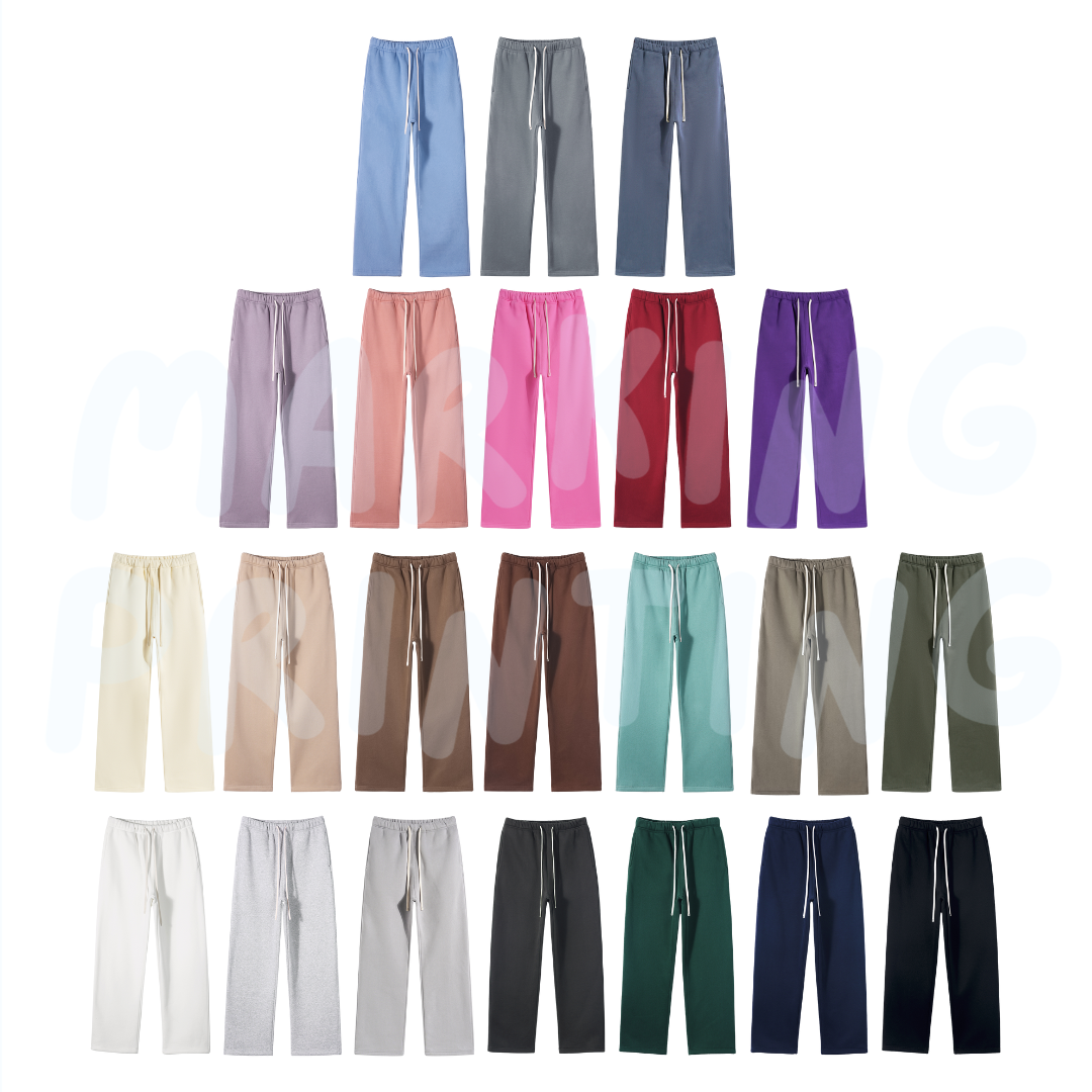 AM7718 350g fleece heavyweight straight trousers