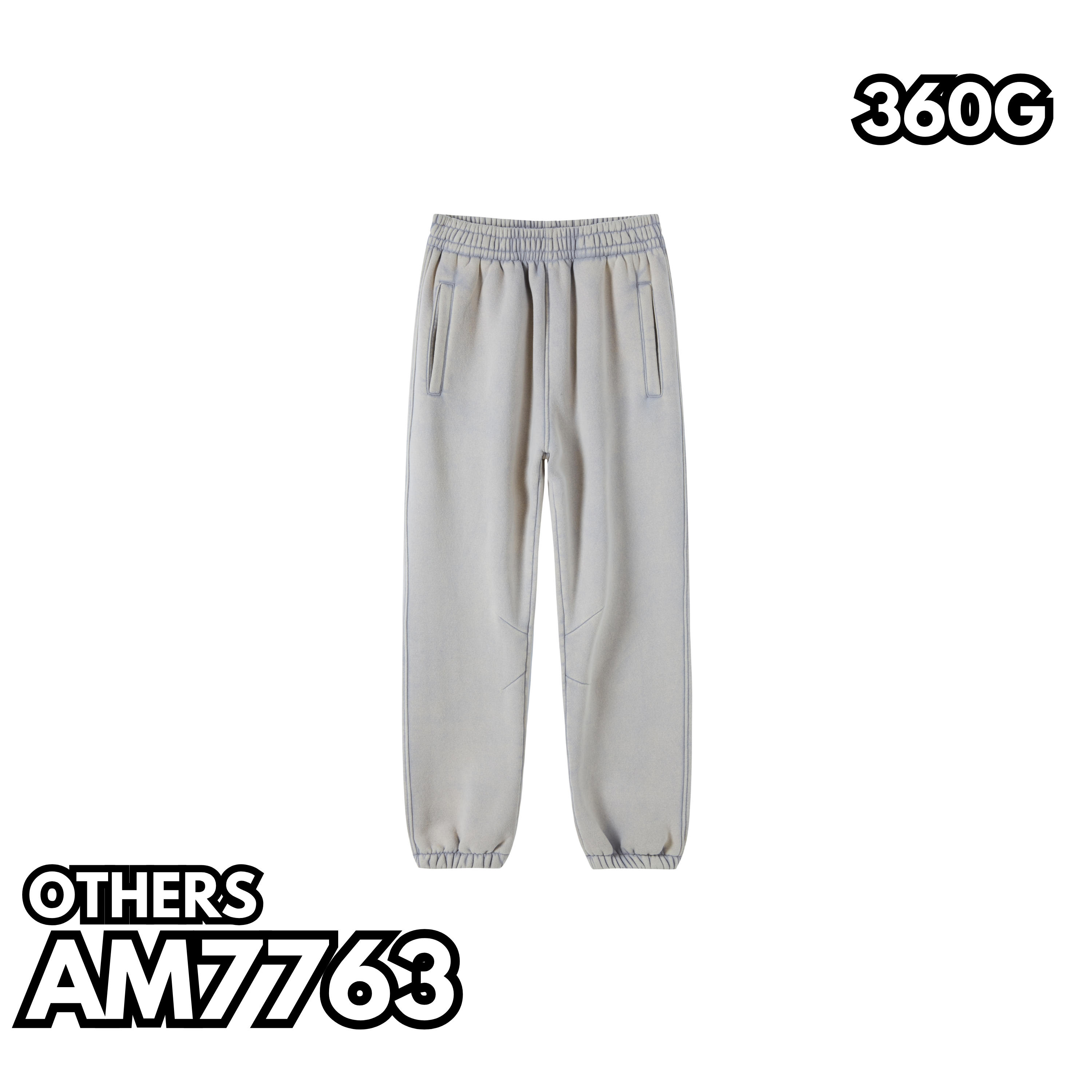 AM7763 360g velvet batik washed heavyweight trousers