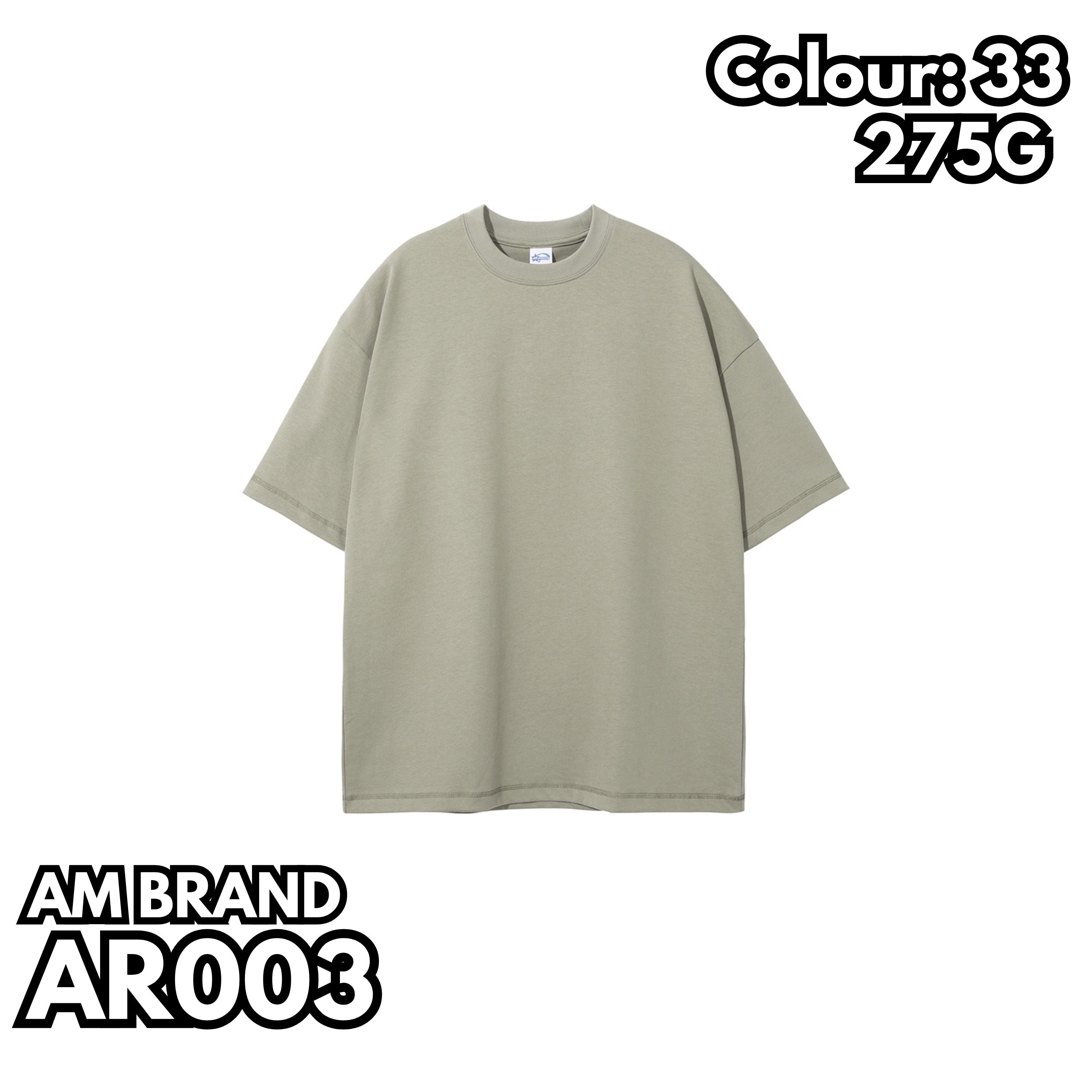 AR003 重磅落肩短袖TEE