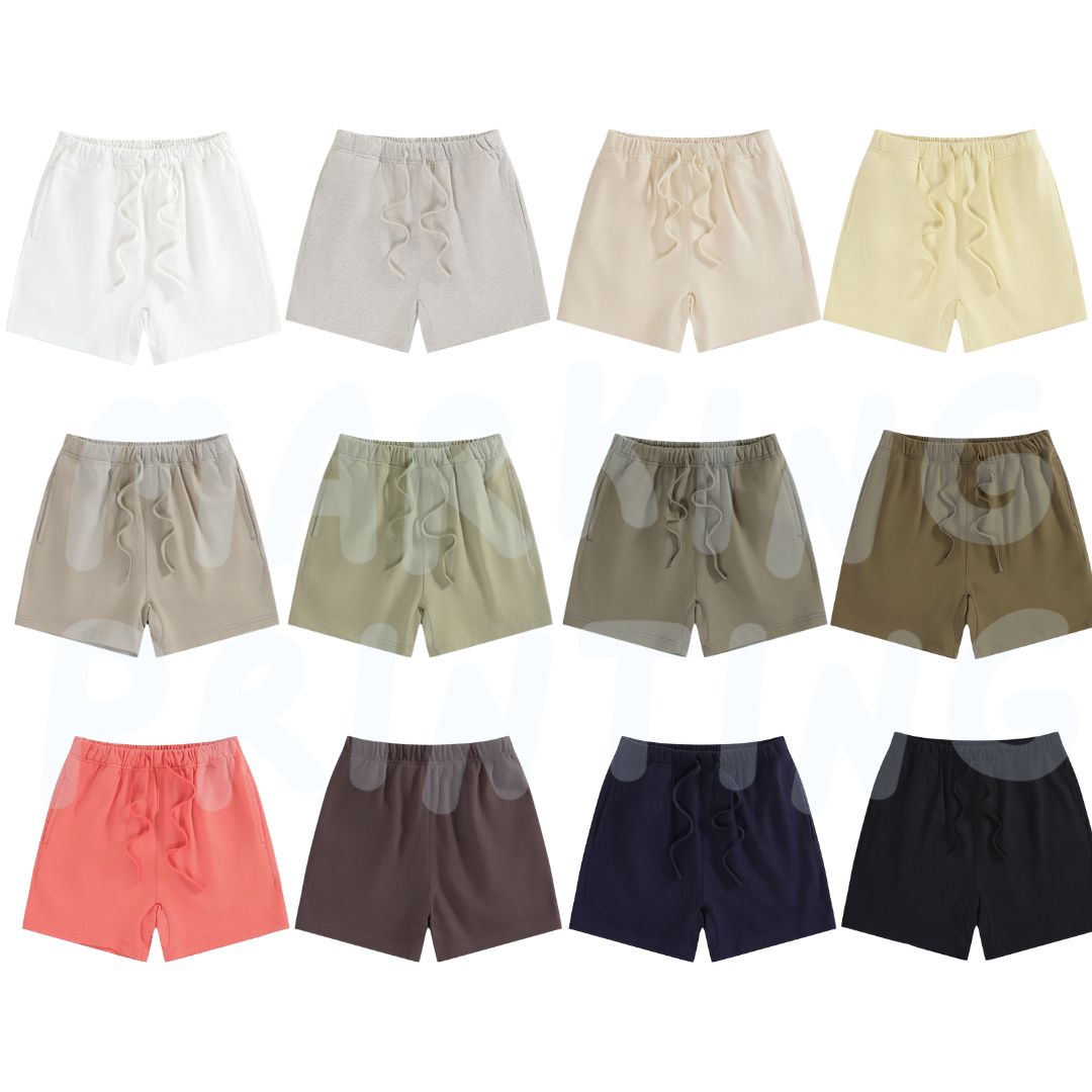 LL-BK7 330克童裝重磅純棉毛圈短褲