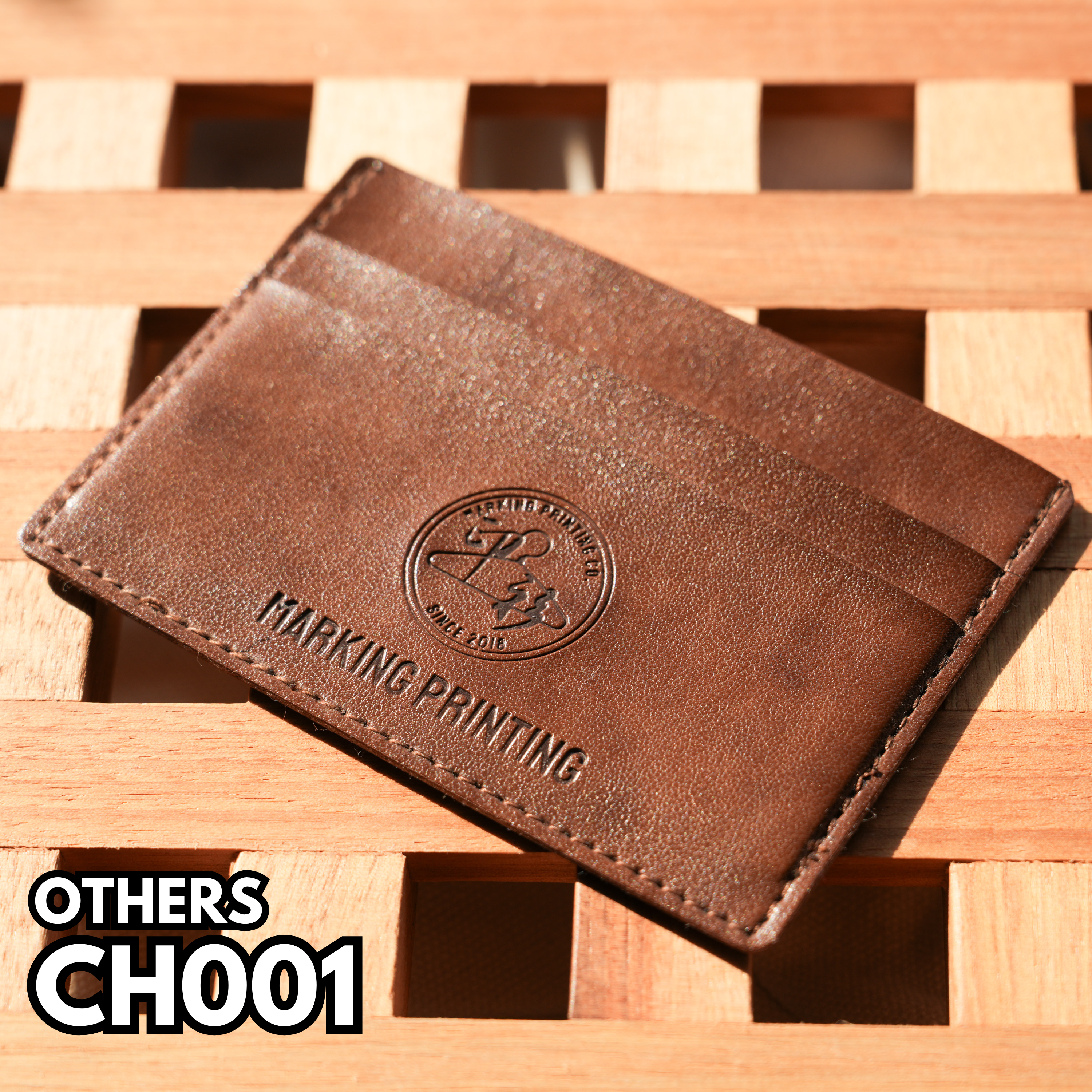 CH001 PU leather card holder