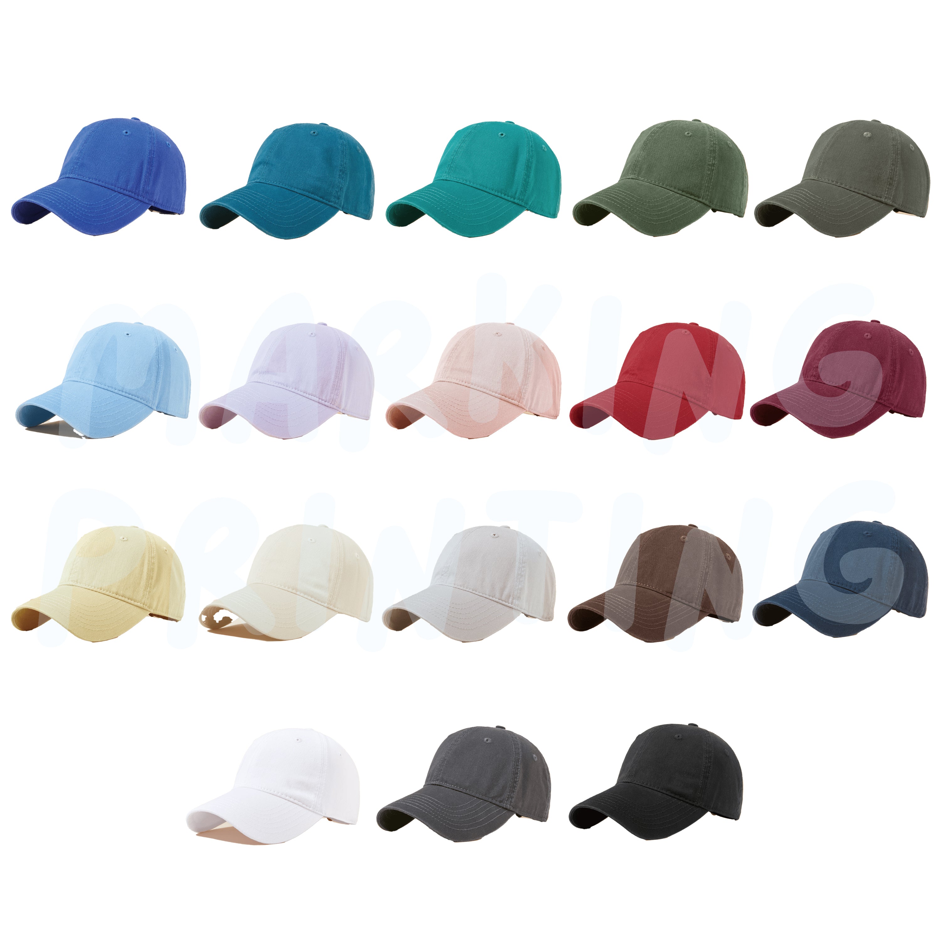 BYS-CPA181 270g pure cotton washed soft top baseball cap