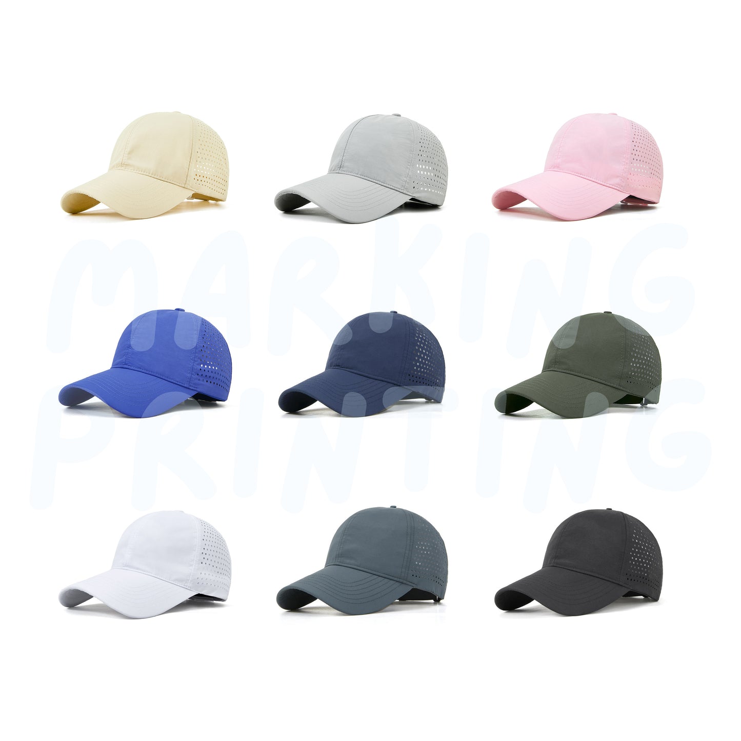 BYS-CPA184 260克速乾半網軟頂運動棒球帽