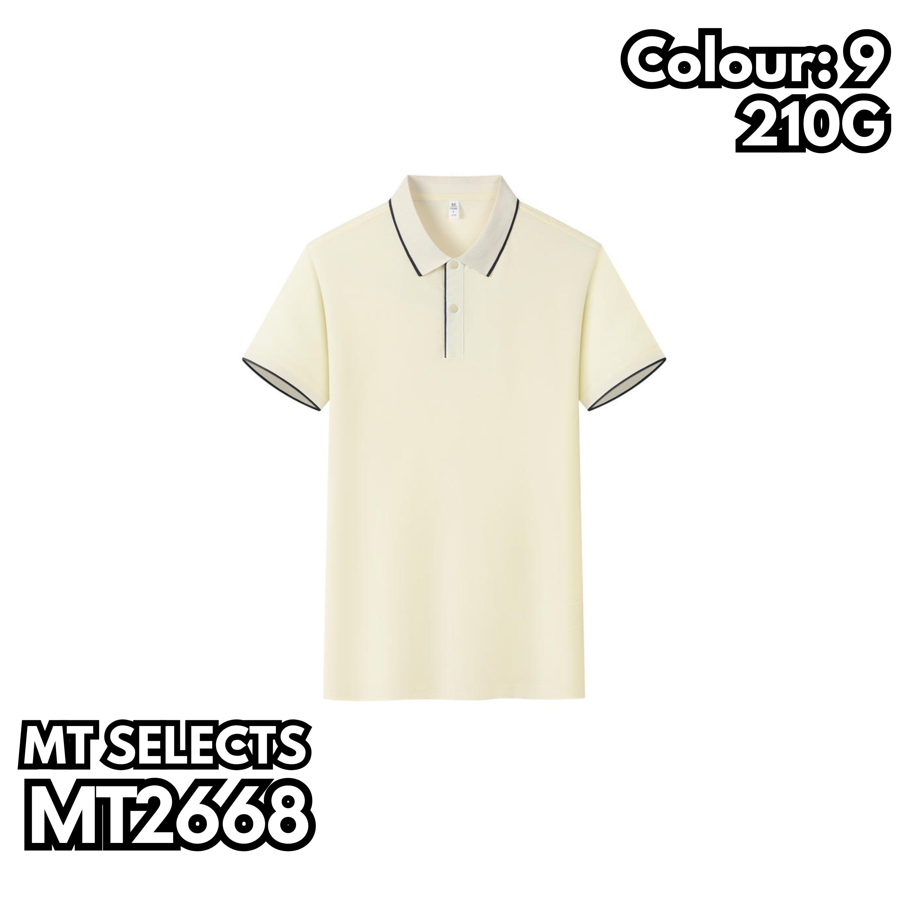 MT2668 間色邊短袖POLO衫
