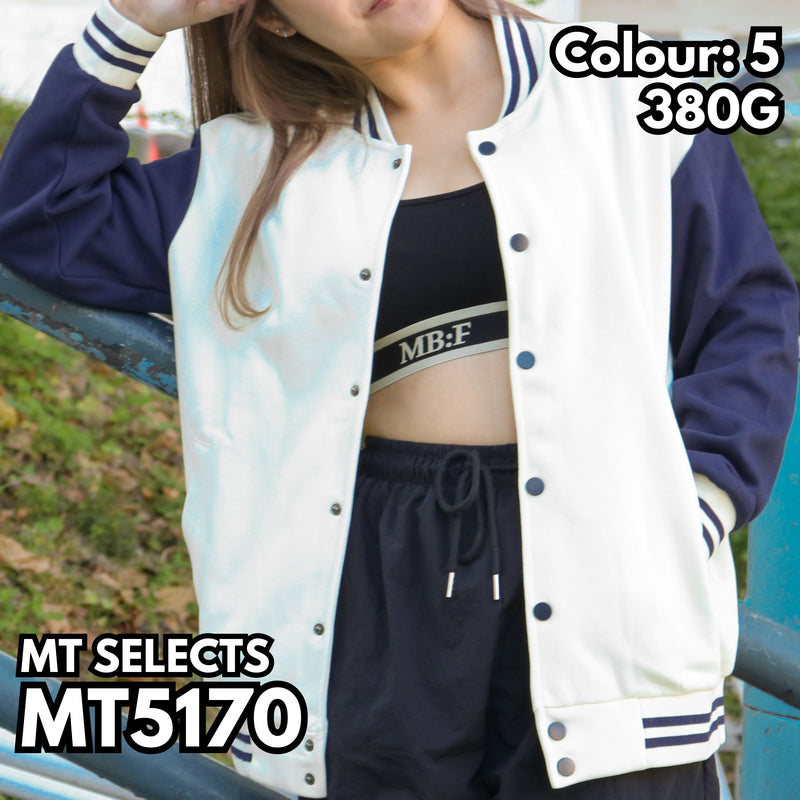 MT5170 重磅落肩棒球褸