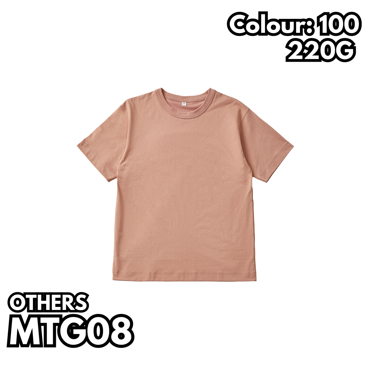 MTG08 280g suede heavy short sleeve TEE