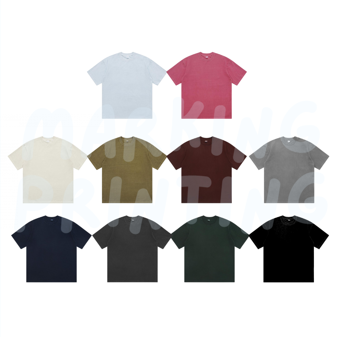 MTG19 270g washed heavyweight short-sleeved TEE