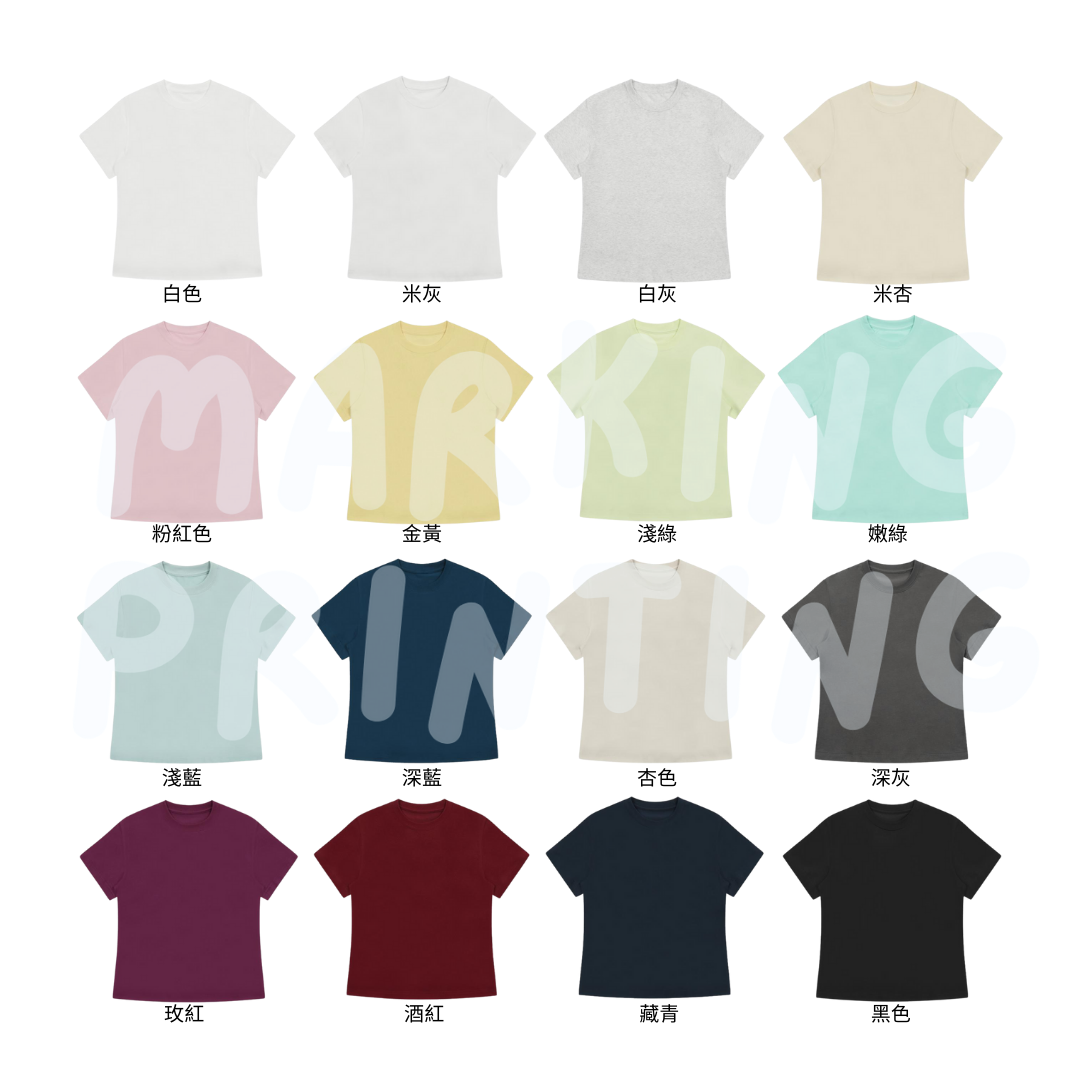 MTS02F 240g heavyweight women's SORONA short-sleeved TEE