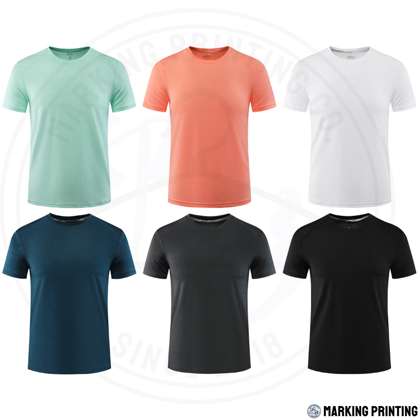 MT9209 180克水晶絲速乾短袖TEE