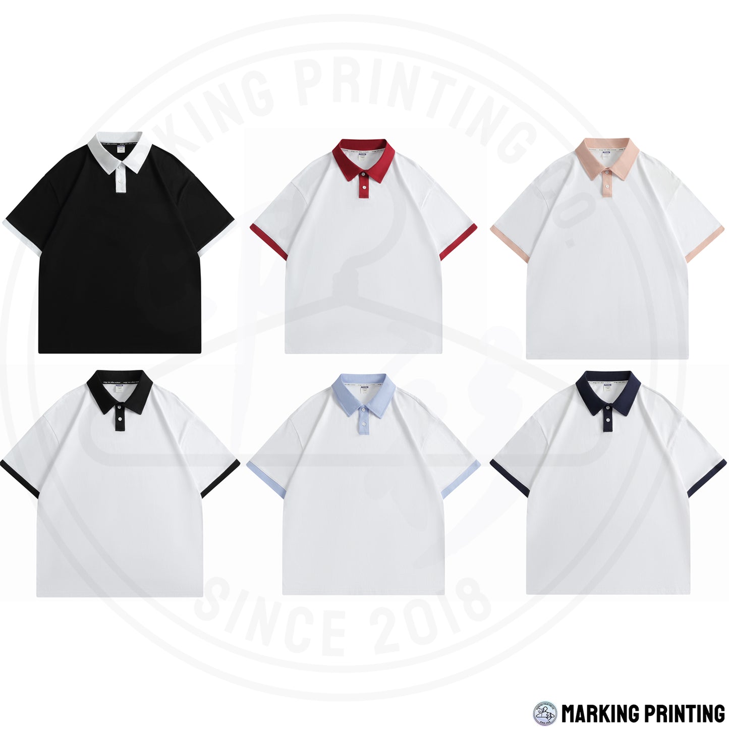 MTP065 200g short sleeve drop shoulder POLO shirt
