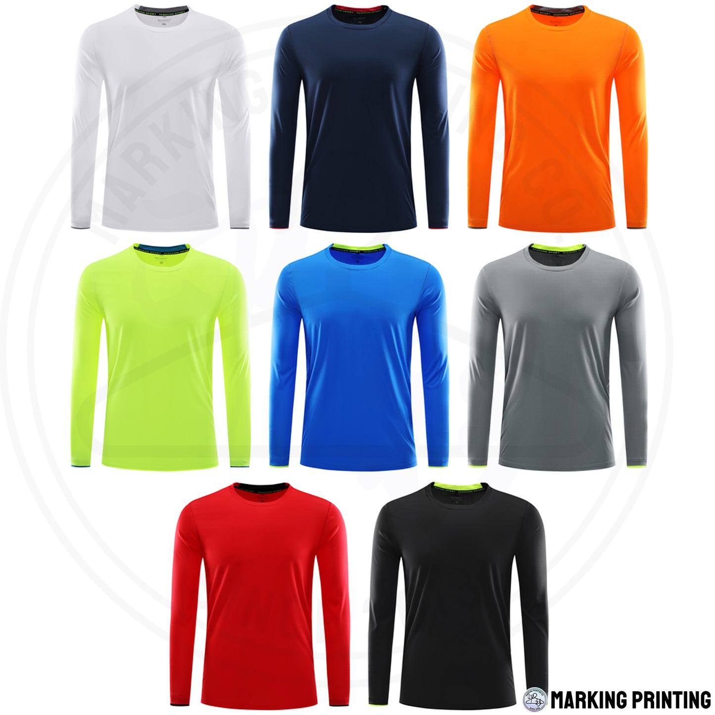 MTYA04L 120克方格速乾長袖TEE