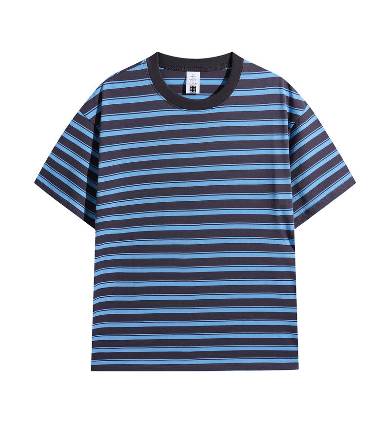 MT5119 240g heavyweight striped short-sleeved TEE