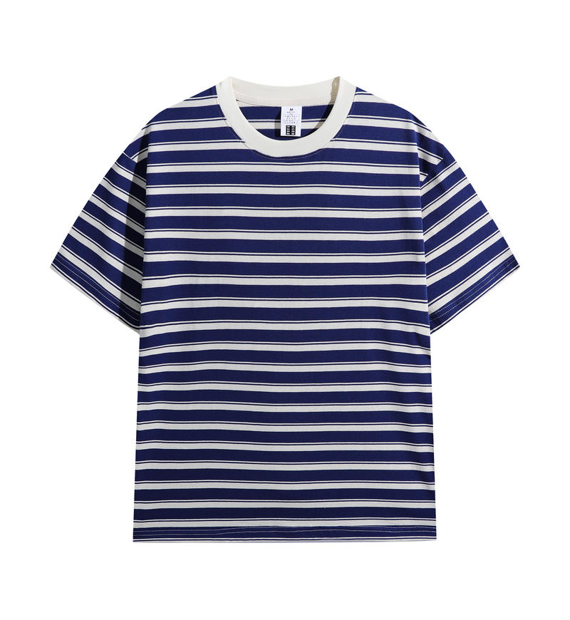 MT5119 240g heavyweight striped short-sleeved TEE