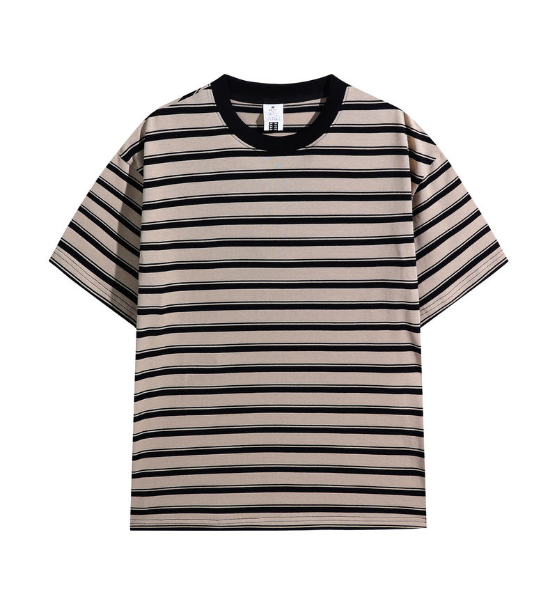 MT5119 240g heavyweight striped short-sleeved TEE
