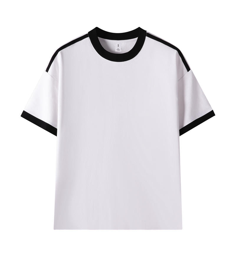 MT19580 240g heavyweight 40 striped drop shoulder short sleeve TEE
