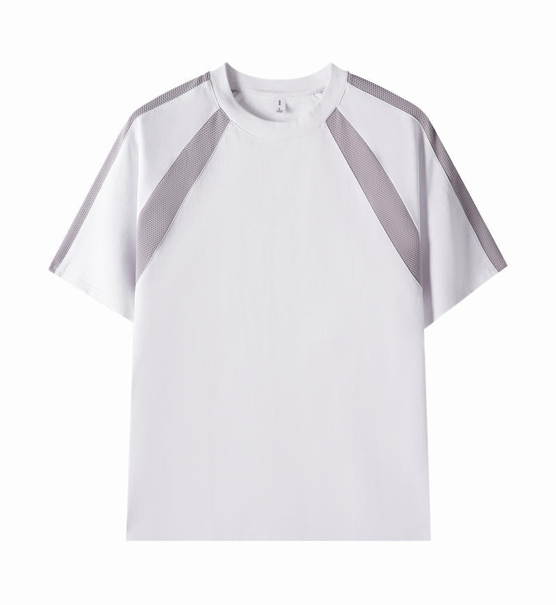 MT19582 250g heavyweight patchwork short-sleeved TEE