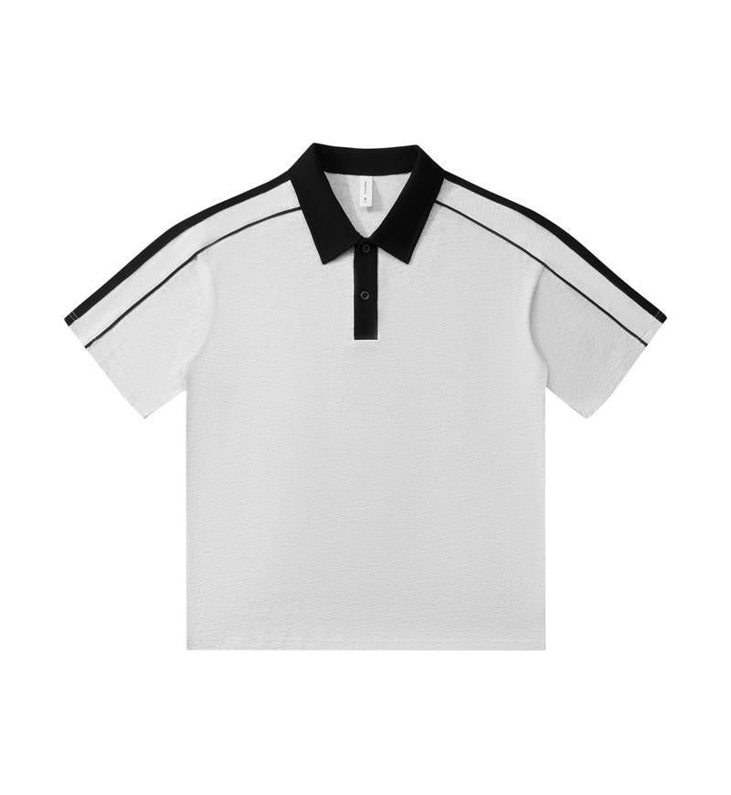 MT19888 240g Heavy Striped Short Sleeve POLO Shirt