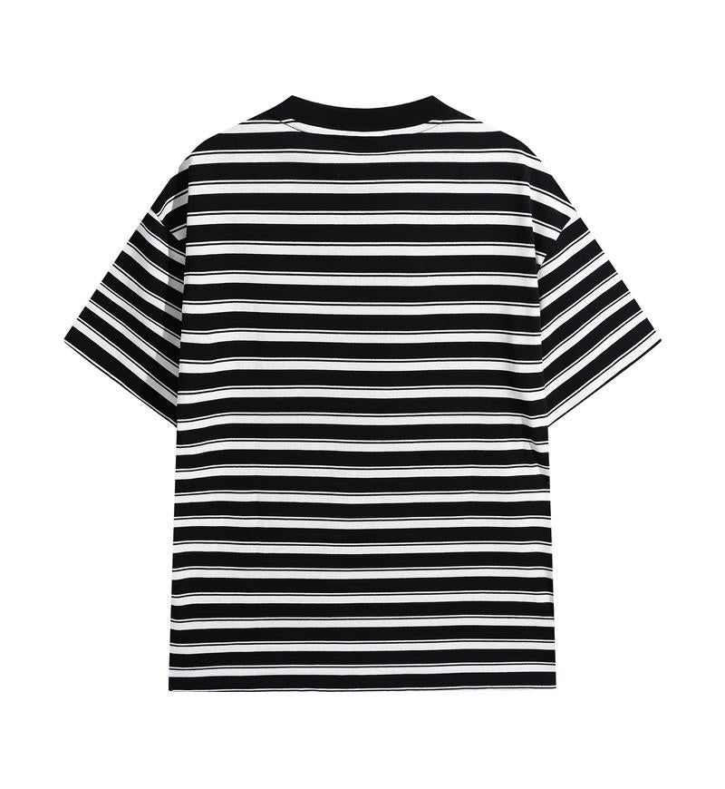 MT5119 240g heavyweight striped short-sleeved TEE