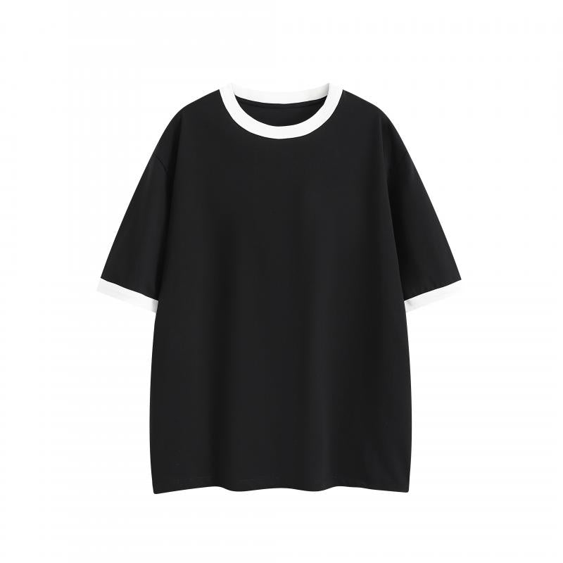MTG31 260g heavyweight contrast color collar short sleeve TEE