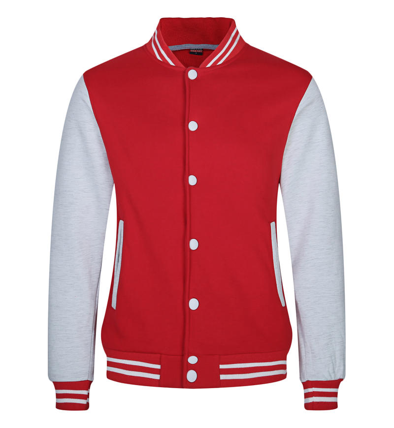 MT312 600g Heavy Button Baseball Jacket