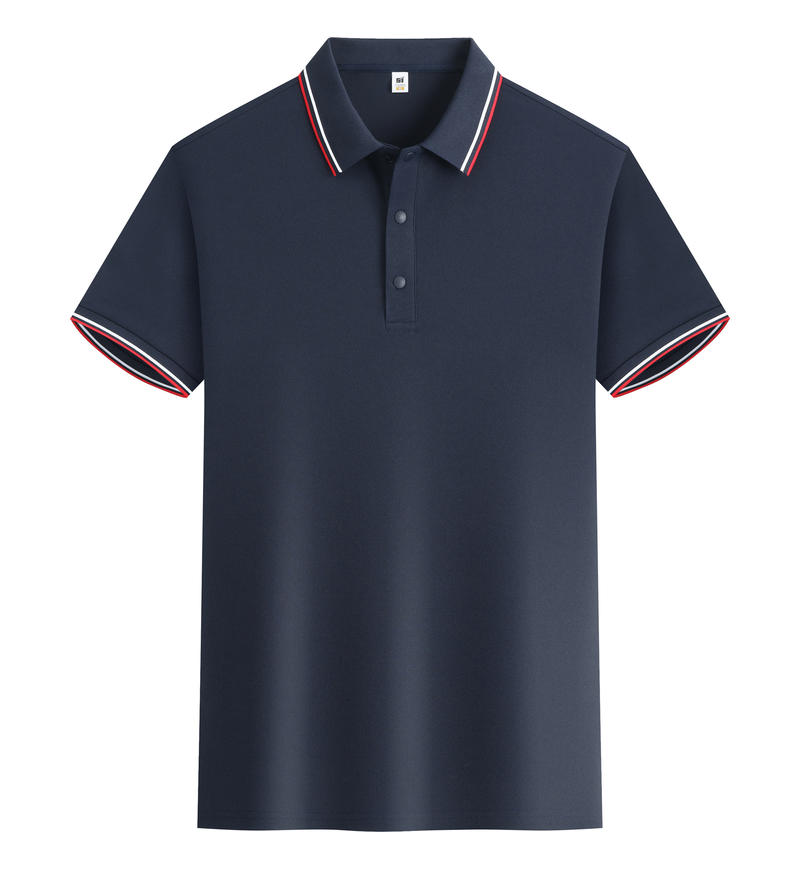 MT8526 間色邊短袖POLO衫