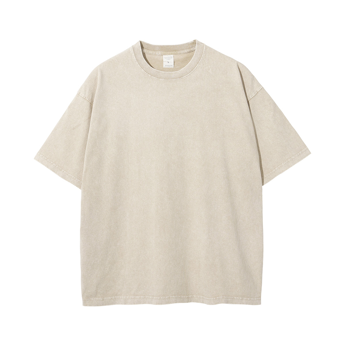AR8808 250g washed heavyweight drop shoulder short sleeve TEE