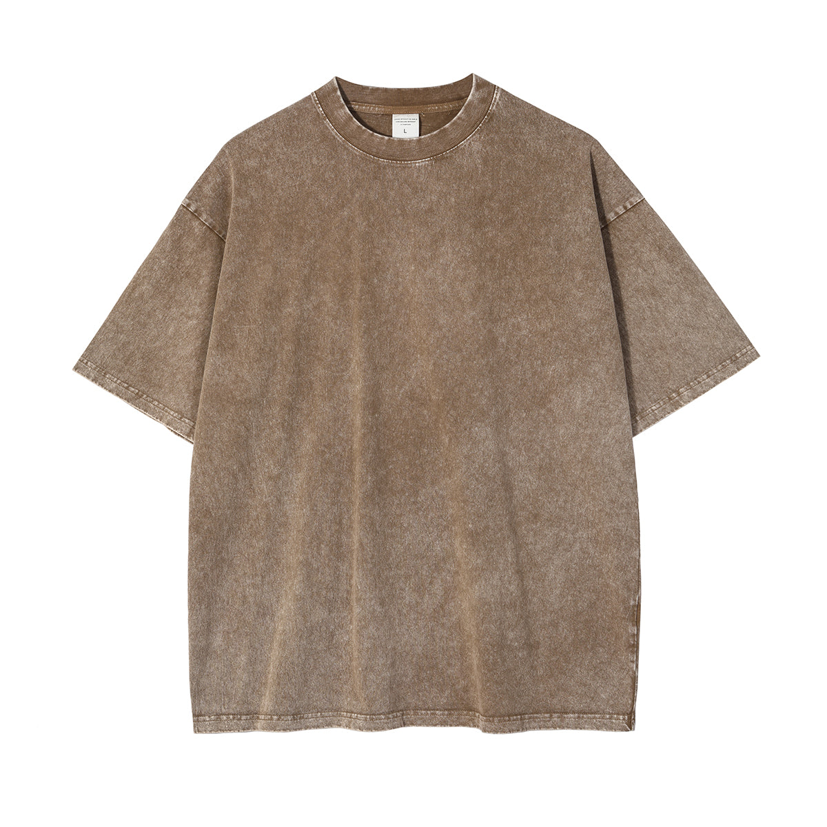 AR8808 250g washed heavyweight drop shoulder short sleeve TEE