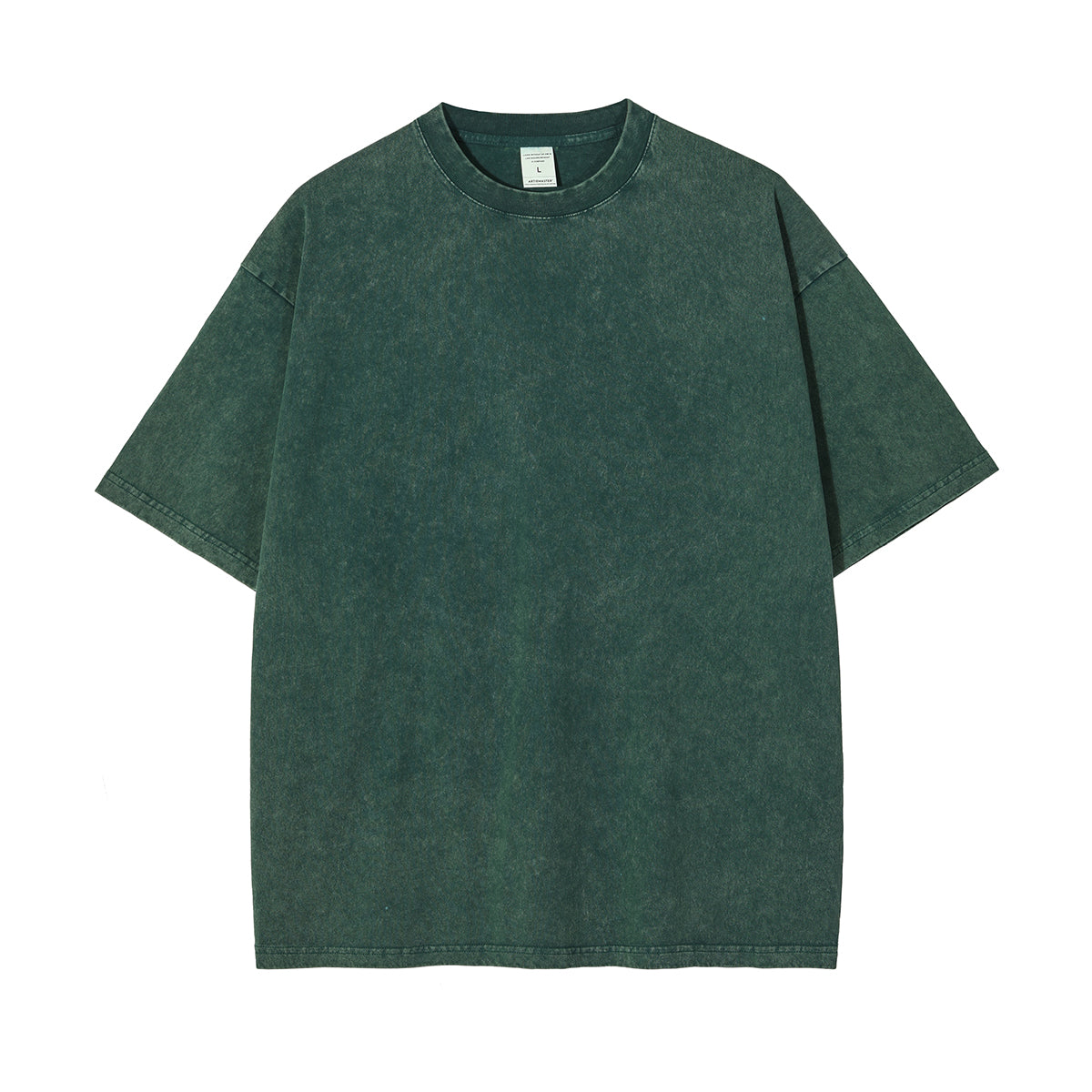 AR8808 250g washed heavyweight drop shoulder short sleeve TEE