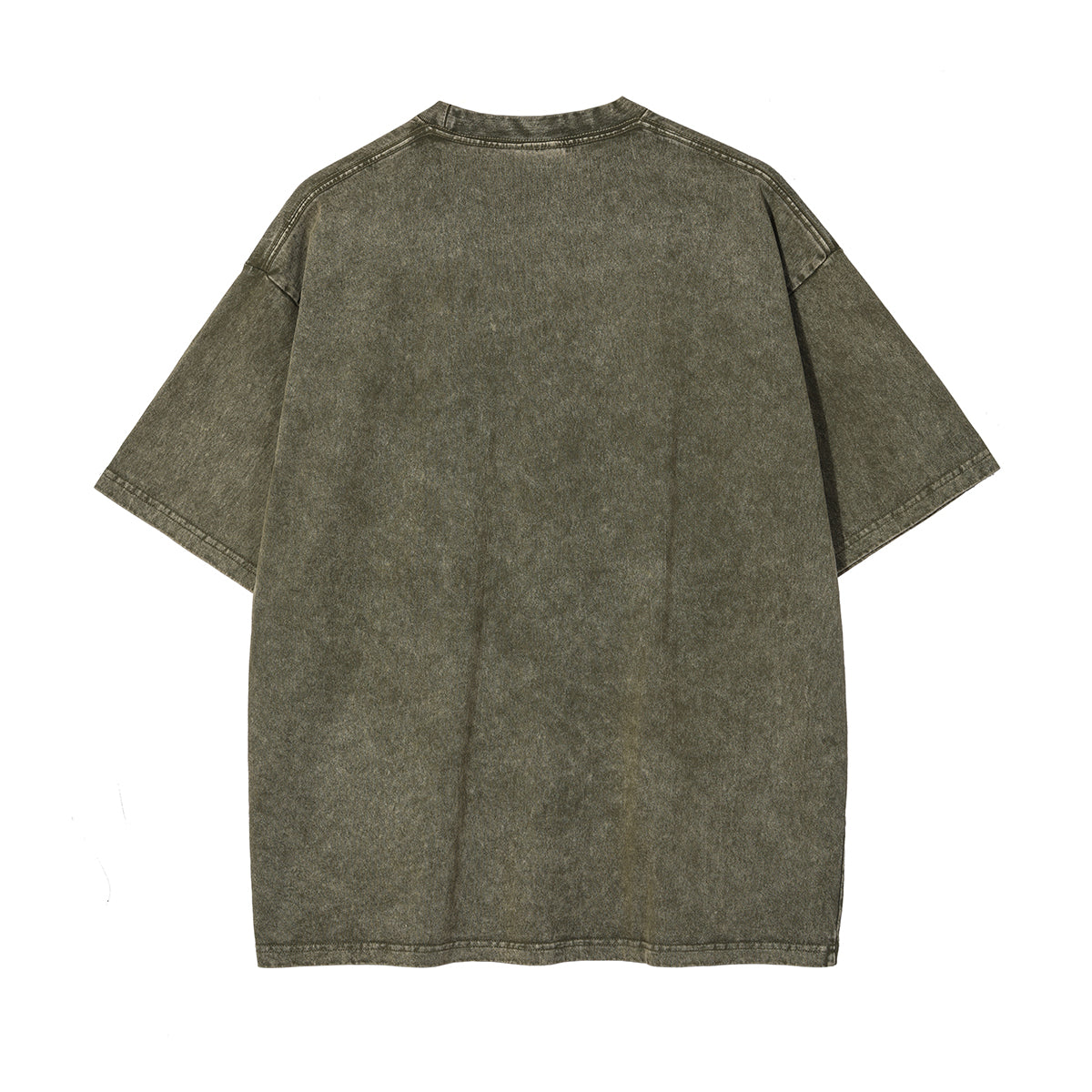 AR8808 250g washed heavyweight drop shoulder short sleeve TEE