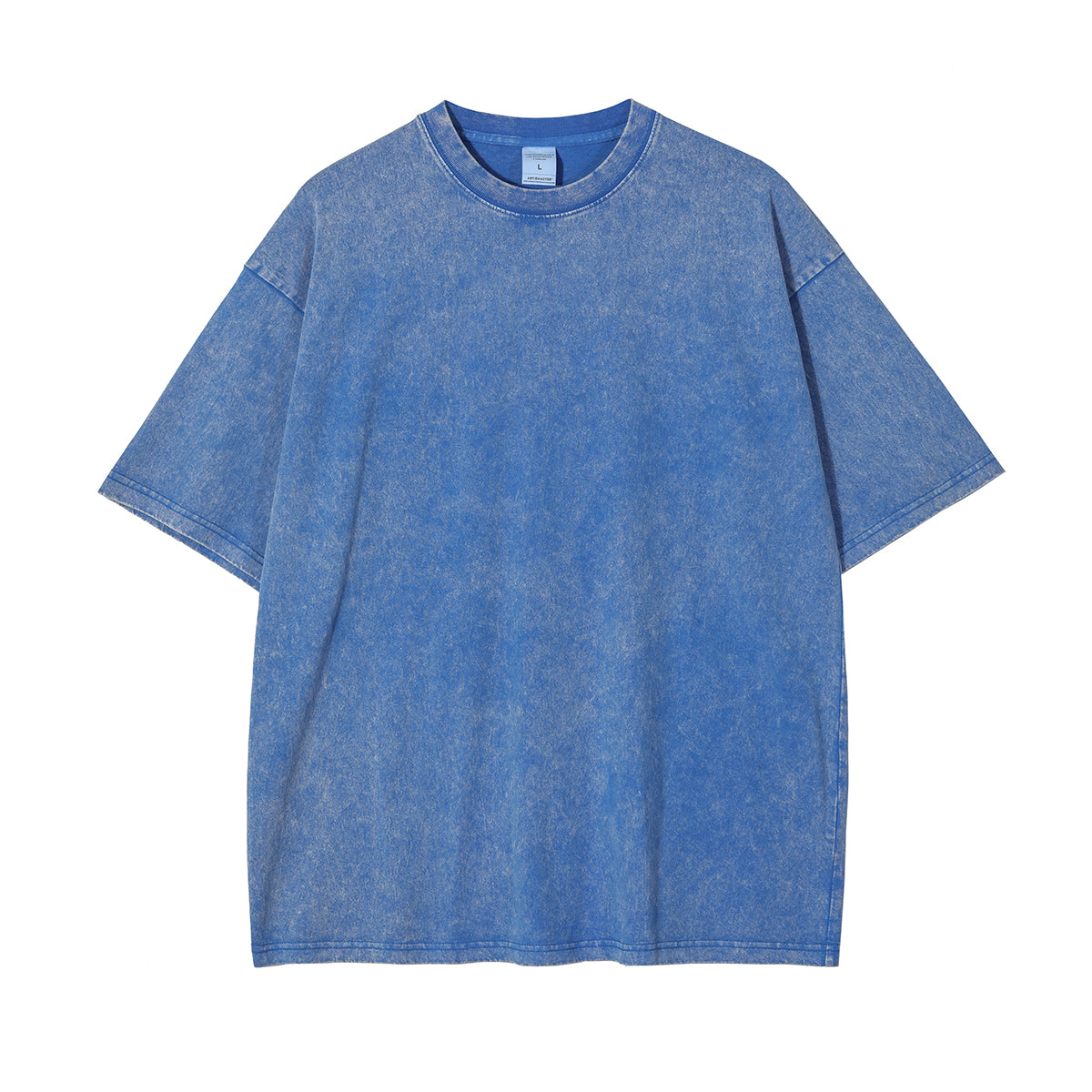 AR8808 250g washed heavyweight drop shoulder short sleeve TEE