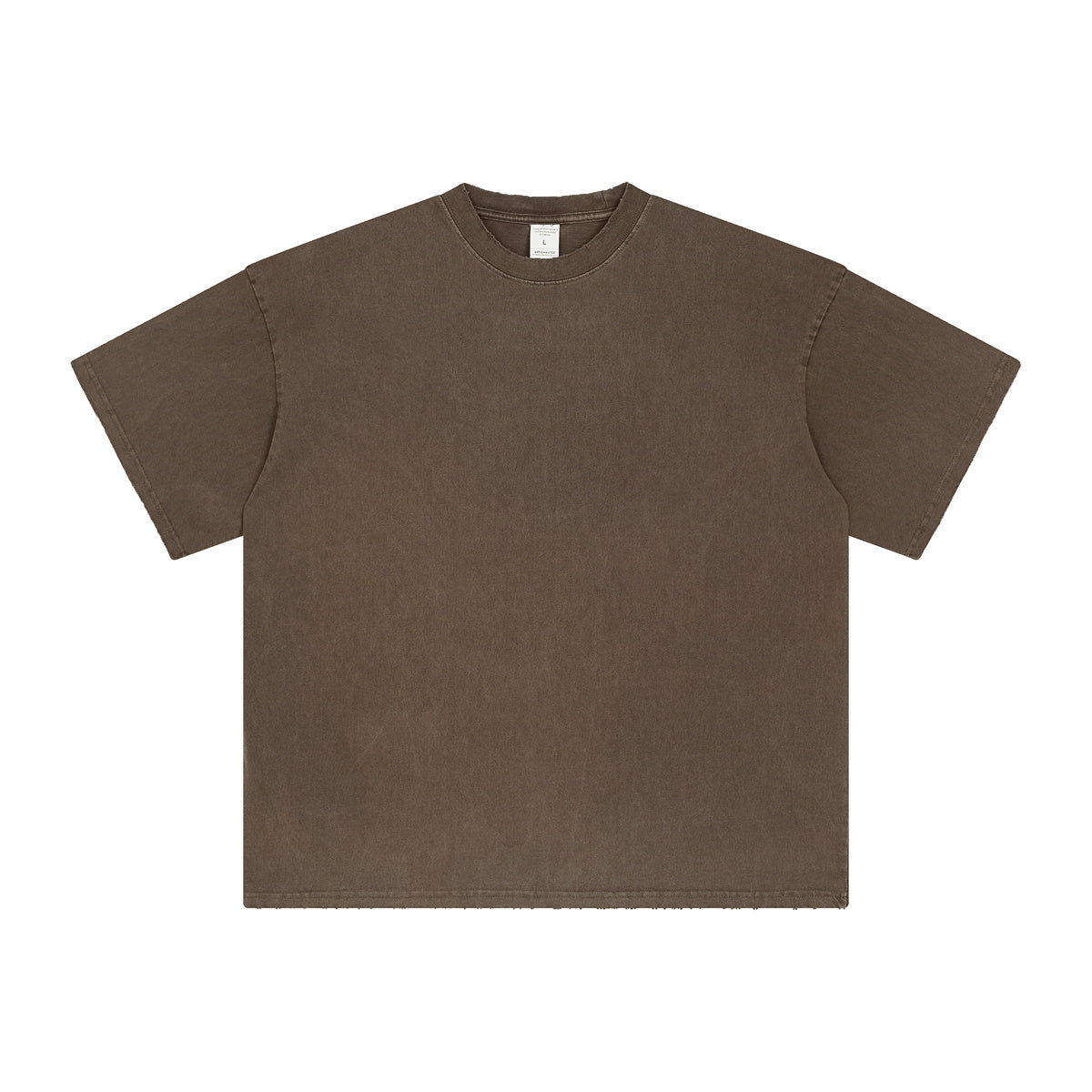 AM8830 250g washed edge heavyweight drop shoulder short sleeve TEE