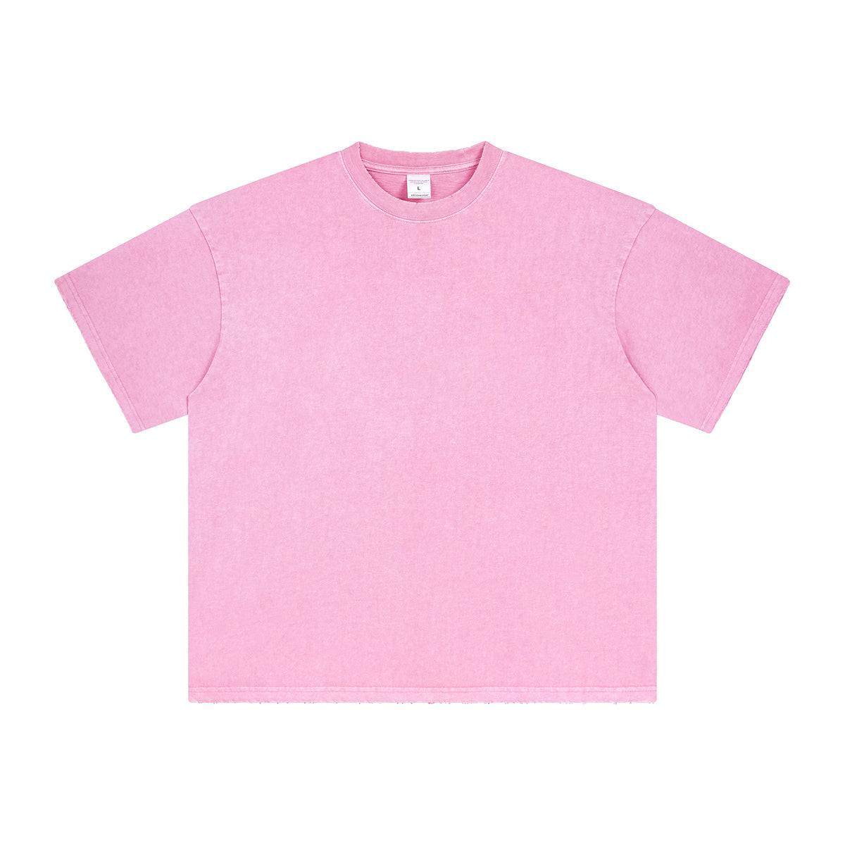 AM8830 250g washed edge heavyweight drop shoulder short sleeve TEE