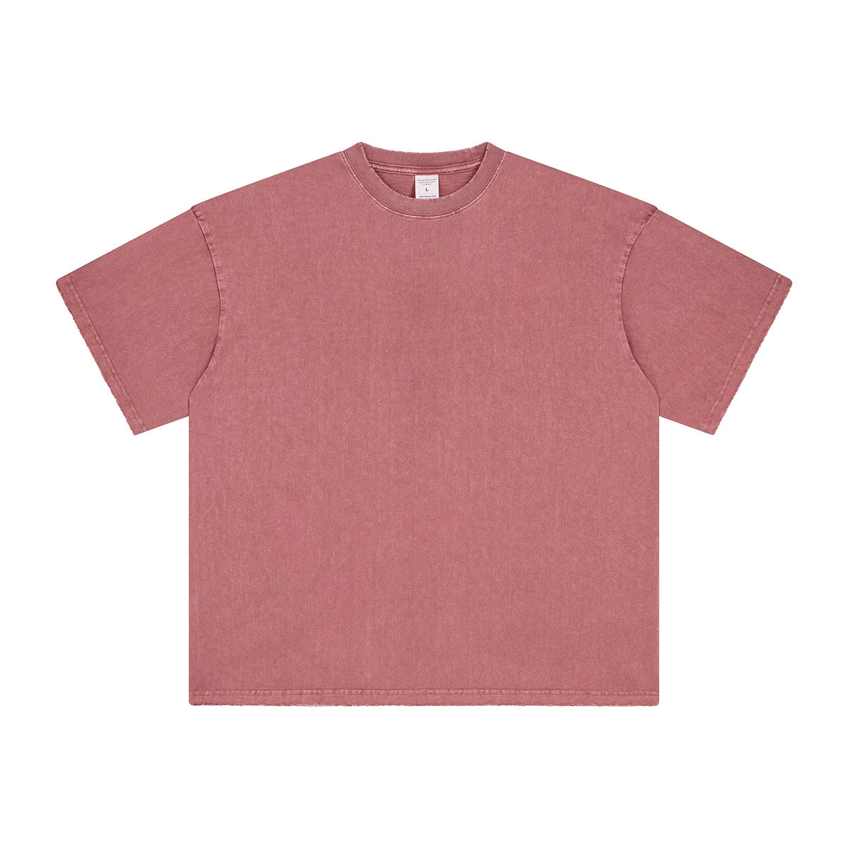 AM8830 250g washed edge heavyweight drop shoulder short sleeve TEE