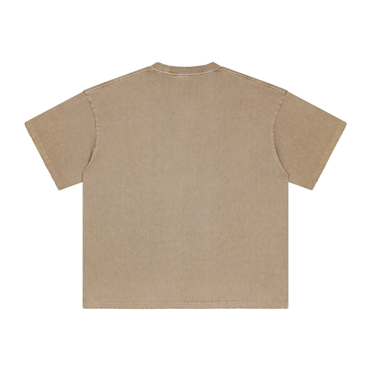 AM8830 250g washed edge heavyweight drop shoulder short sleeve TEE