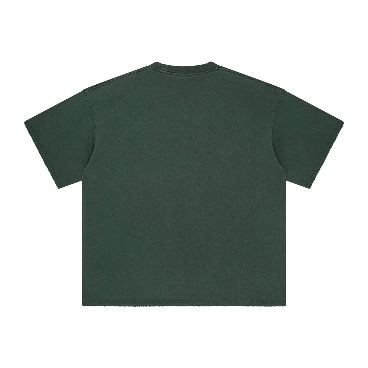 AM8830 250g washed edge heavyweight drop shoulder short sleeve TEE