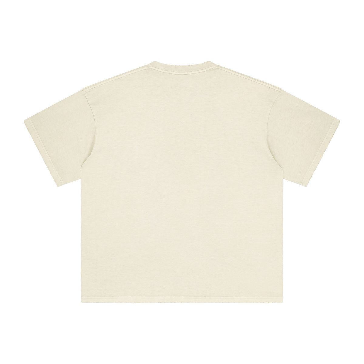 AM8830 250g washed edge heavyweight drop shoulder short sleeve TEE