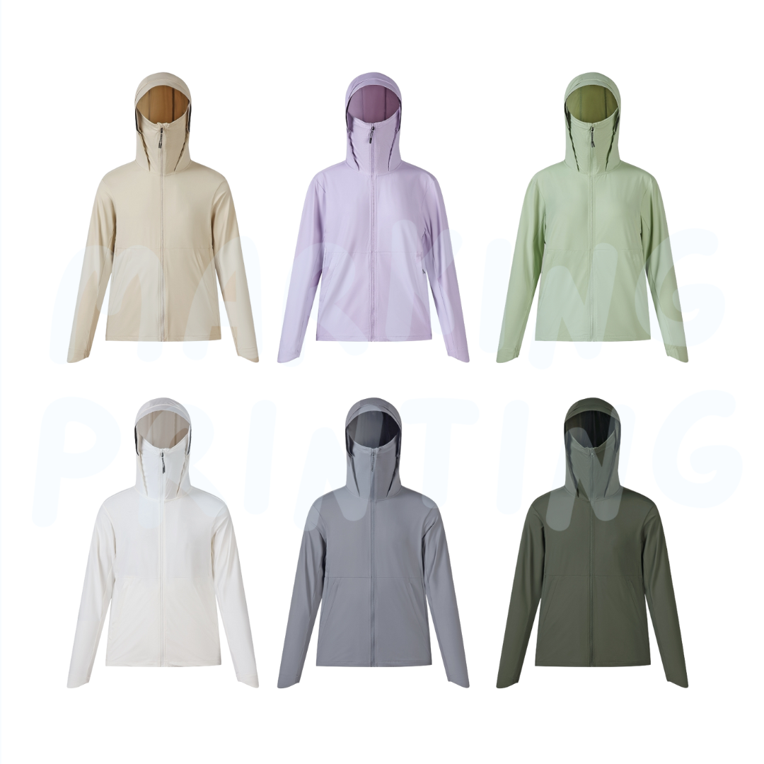 YY202415 180g ice silk sunscreen clothing with face