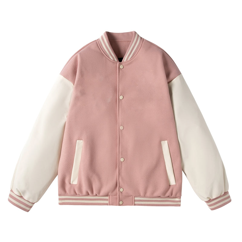 MTJ2311 抓毛落肩棒球褸