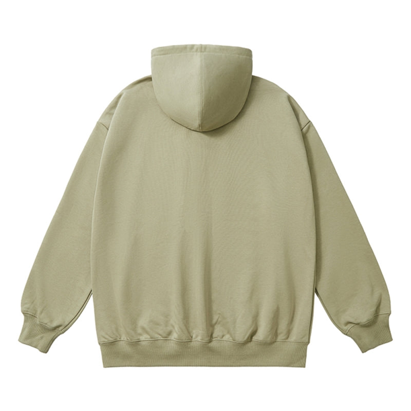 AGK1020L 落肩拉鍊連帽衛衣