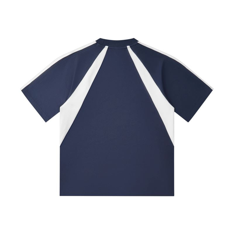 MT19588 240克重磅拼色插肩短袖TEE