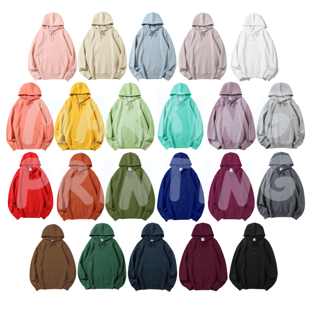 AG6W288 280g drop shoulder hooded sweatshirt